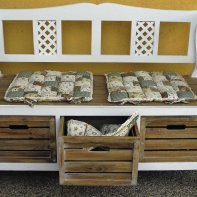 Sedák na stoličku patchwork 40x40cm