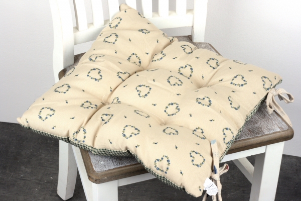 Sedák na stoličku zelená kocka 40x40cm