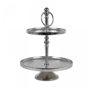 Servírovací kovový etažér 25x33cm
