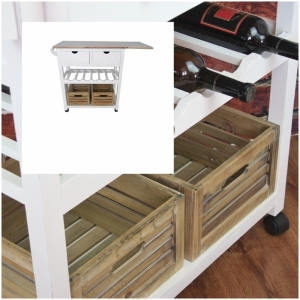 Servírovací stolík na kolieskach 73x75x36cm 14,5kg - VYŘAZENO