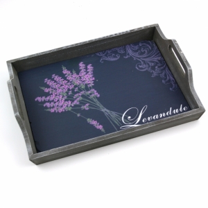 Servírovací podnos Levanduľa 38x28x7,5cm