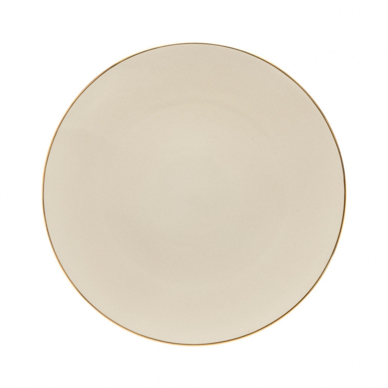 Servírovací tanier 34cm AUGUSTA zlatý okraj