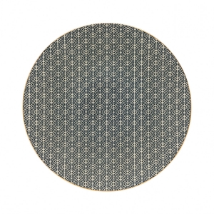 Servírovací tanier s ornamentami 34cm AUGUSTA zlatý okraj