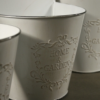 Set 3 kusov kvetináčov pre zavesenie - polkruh