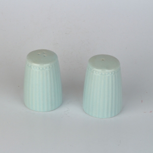Set soľnička a korenička Alice pale blue 7,5cm