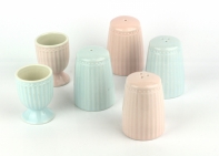 Set soľnička a korenička Alice pale pink 7,5cm