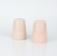 Set soľnička a korenička Alice pale pink 7,5cm