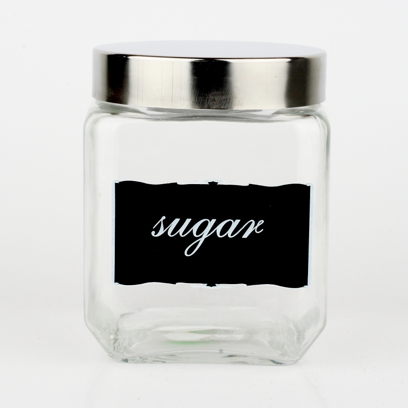 Sklenená dóza na cukor 14cm