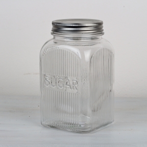 Sklenená dóza na cukor SUGAR 18x10x10cm