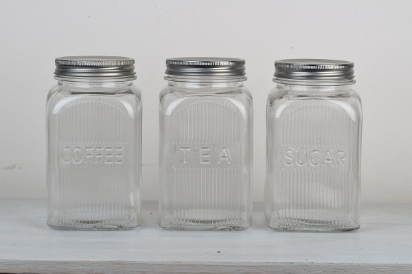 Sklenená dóza na kávu COFFEE 18x10x10cm