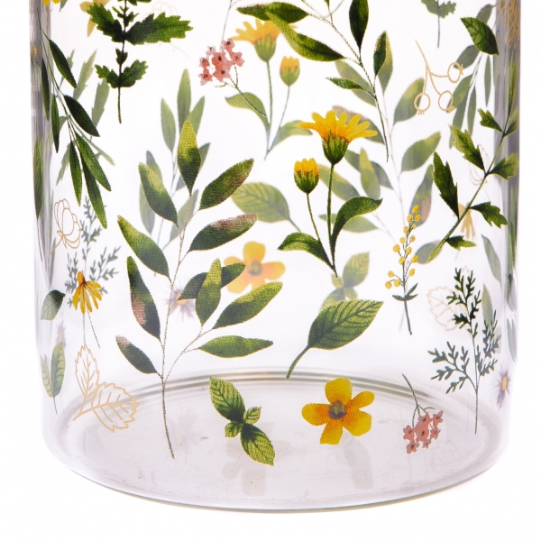 Sklenená dóza na potraviny s bambusovým viečkom