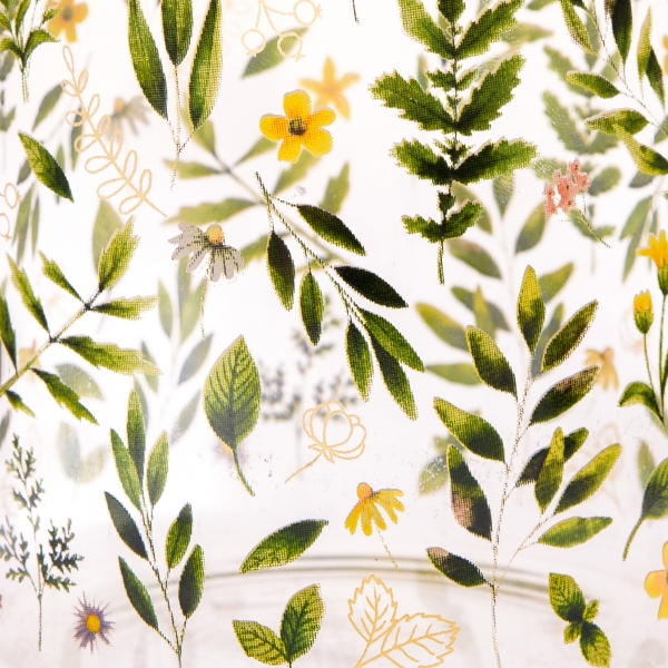 Sklenená dóza s vekom - bambus