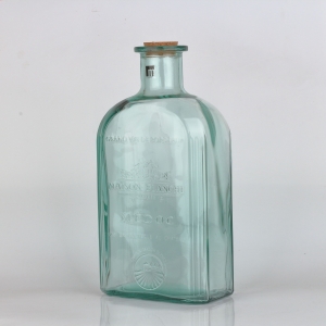 Sklenená fľaša s korkovým uzáverom 4,6l