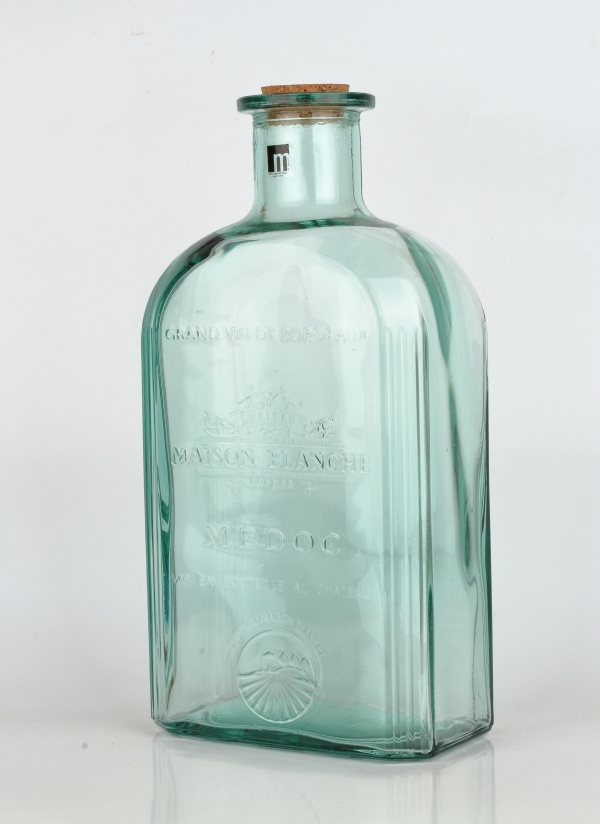 Sklenená fľaša s korkovým uzáverom 4,6l