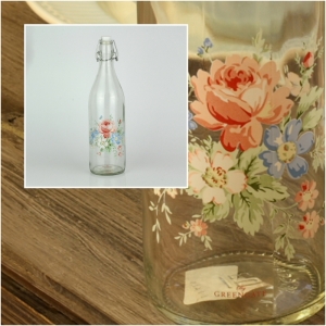 Sklenená fľaša s pákovým uzáverom Marie white 32cm