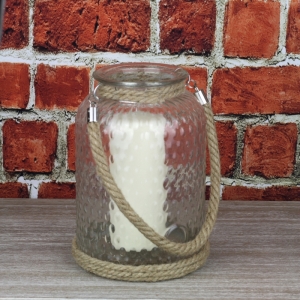 Sklenené lampáš 26 cm 