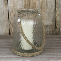 Sklenené lampáš 26 cm 