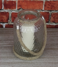 Sklenené lampáš 26 cm 