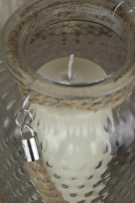 Sklenené lampáš 26 cm 