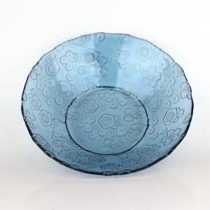 Sklenená misa Flora modrá - San Miguel 32cm