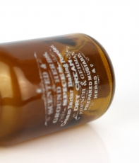 Sklenená retro fľaštička 12,5 cm