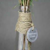 Sklenená váza 8,5 × 22,5 × 8,5 cm