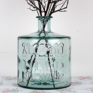 Sklenená váza From you to me 5l