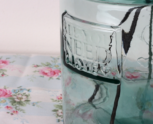 Sklenená váza From you to me 5l