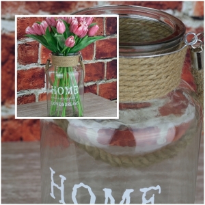 Sklenená váza Home