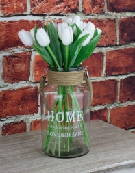 Sklenená váza Home