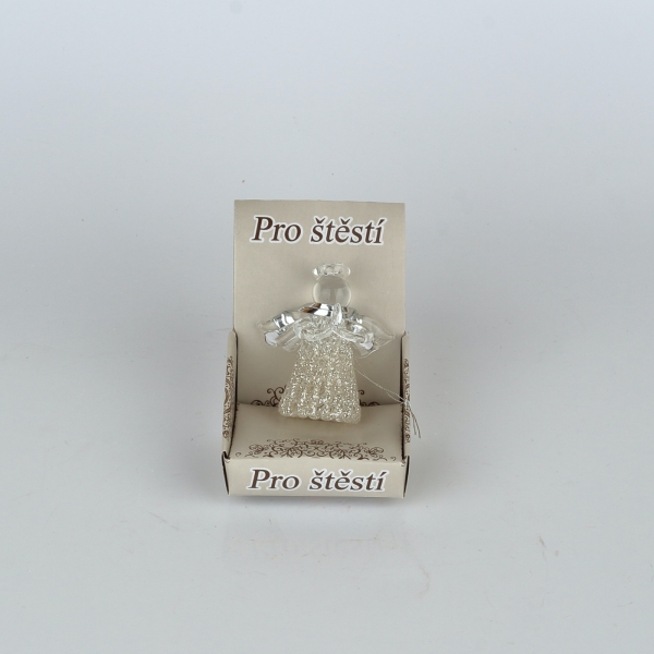 Sklenený anjel 3x4,5cm