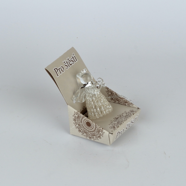 Sklenený anjel 3x4,5cm