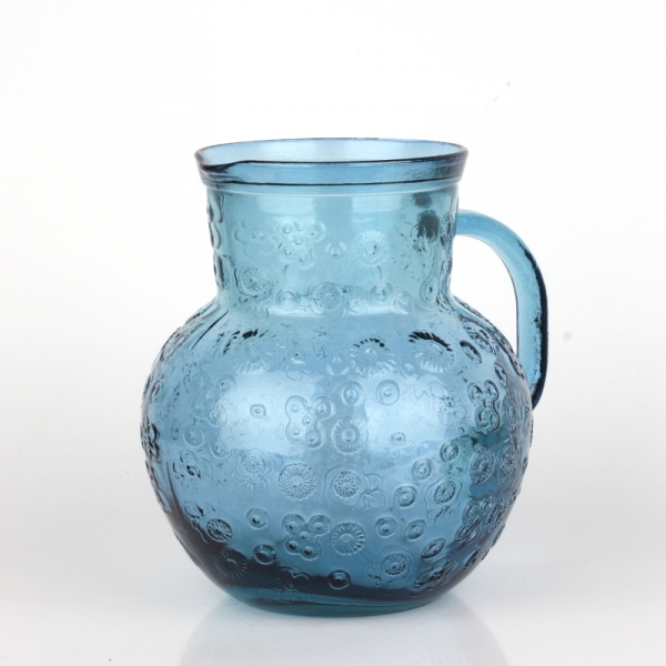 Sklenený džbán Flora modrá - San Miguel 2,3l