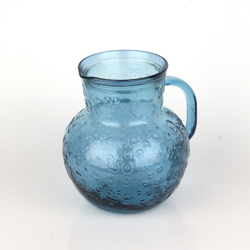 Sklenený džbán Flora modrá - San Miguel 2,3l
