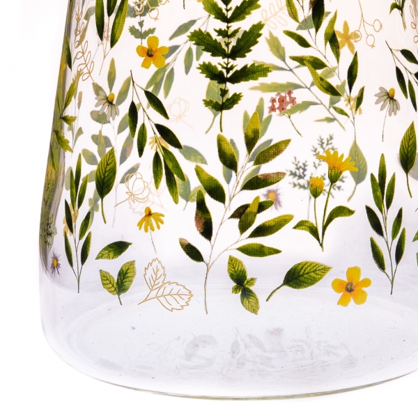 Sklenený džbán lúčne kvety