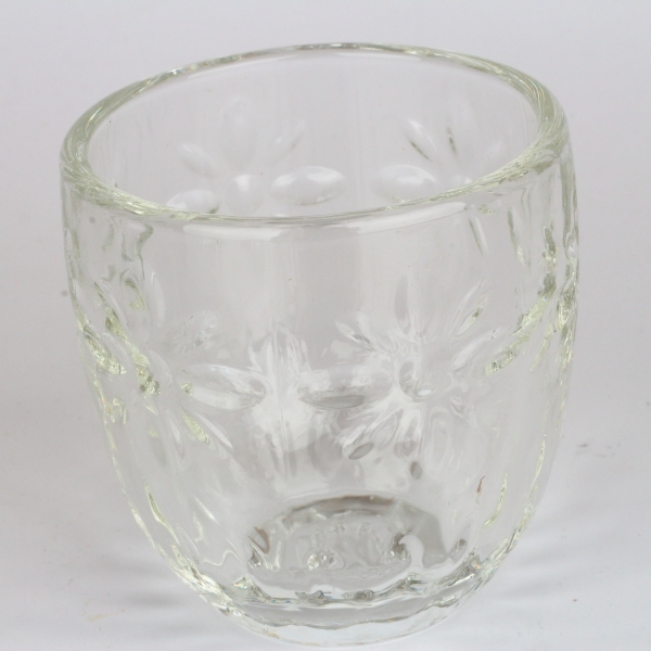 Sklenený hrnček na expresso Fleurs 6,5cm