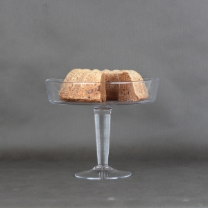 Sklenený podnos bez poklopu 24cm průměr s výškou 22cm