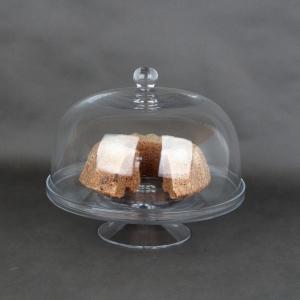 Skleněný podnos s poklopem 28cm