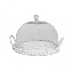 Sklenený poklop na pečivo 32cm