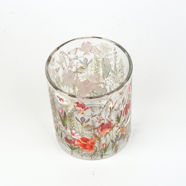 Sklenený svietnik 10cm
