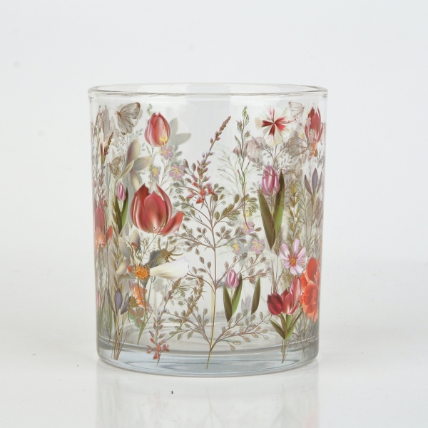 Sklenený svietnik 10cm