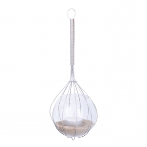 Sklenený svietnik metlička