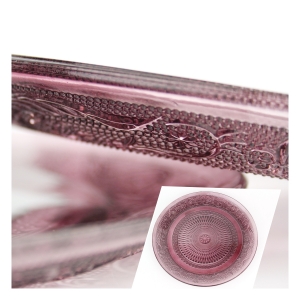 Sklenený tanier set 2ks - 22 / 25cm