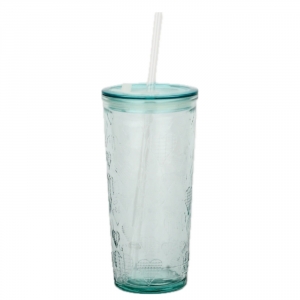 Poháre so slamkou srdca Authentic 17x8cm