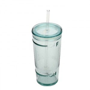 Poháre s viečkom a slamkou OFF AND ON 17x8cm