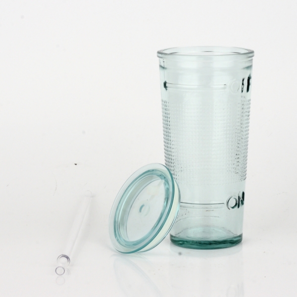 Poháre s viečkom a slamkou OFF AND ON 17x8cm