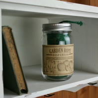 Poháre so záhradným povrázkom 8x13,4x8cm