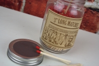 Poháre so zápalkami 13,4 cm