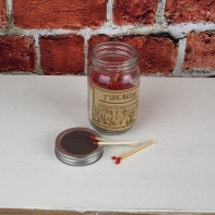 Poháre so zápalkami 13,4 cm