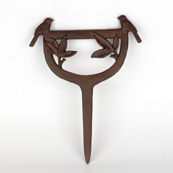 Škrabák na topánky s vtáčikmi liatina 34x27cm